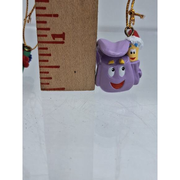 6 Dora The Explorer Christmas Ornaments Including Dora, Backpack, Swiper, Monkey - Picture 13 of 16